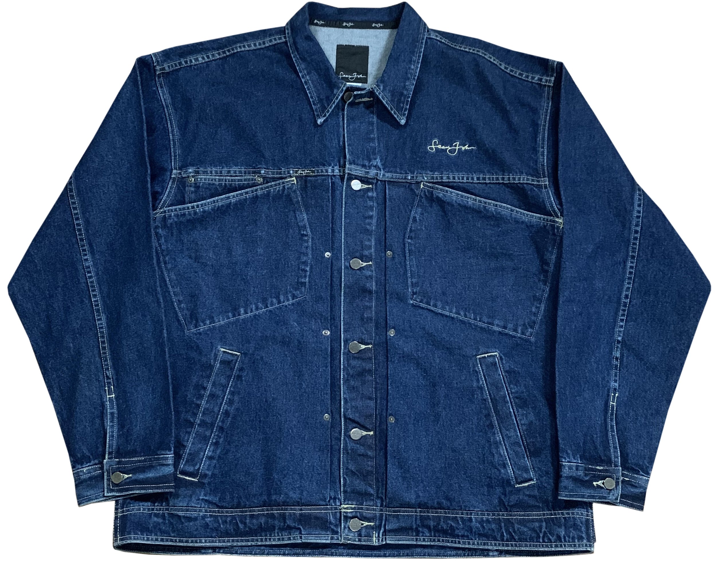 Vintage Sean John Denim Jacket (Size XXL) — Roots